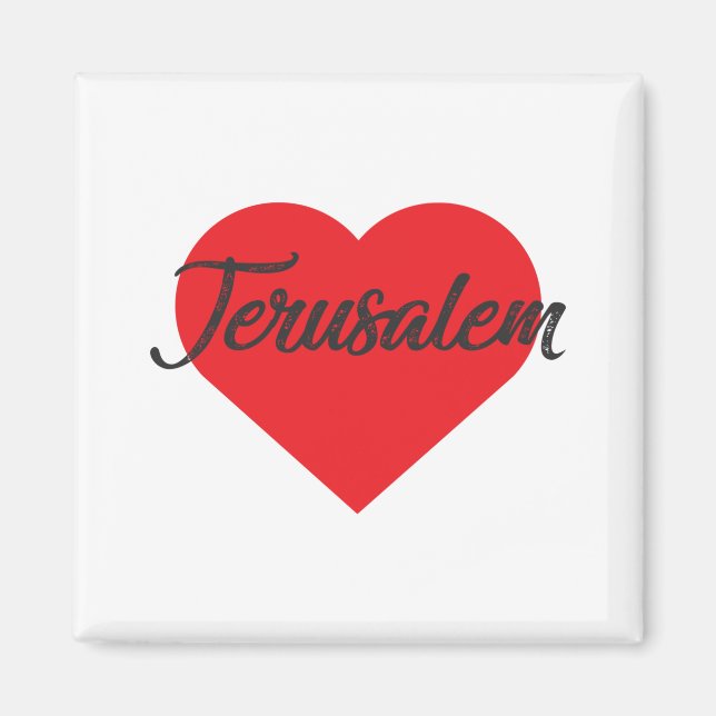 Imán I Love Jerusalem (Frente)