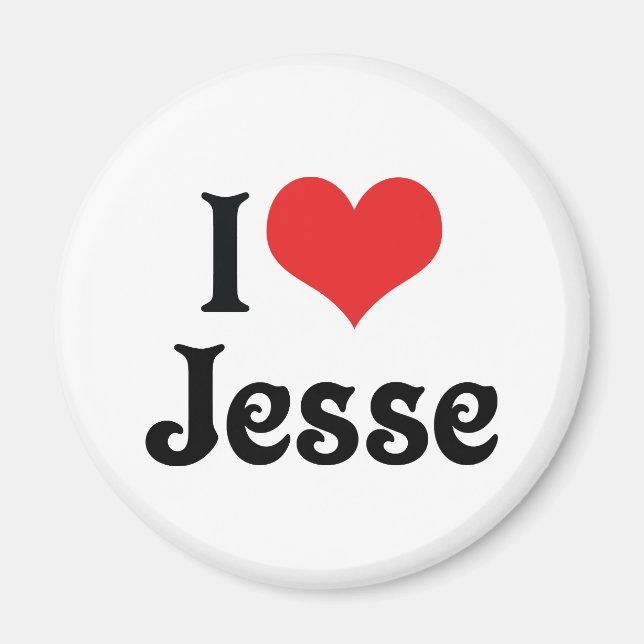 Imán I Love Jesse (Frente)