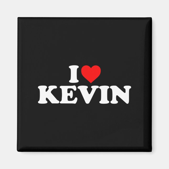 Imán I Love Kevin - Heart Long Sleeve  (Frente)