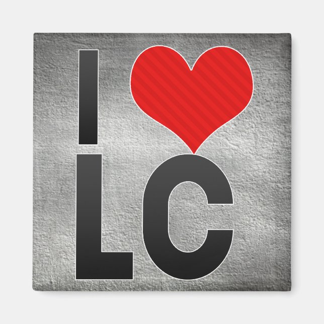 Imán I Love LC (Frente)