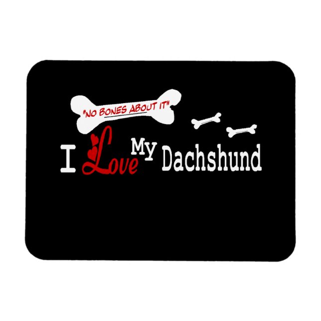 Imán I Love My Dachshund (Horizontal)