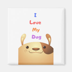 Imán I Love My Dog - c