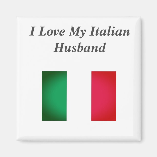 Imán I Love my Italian Husband (Frente)
