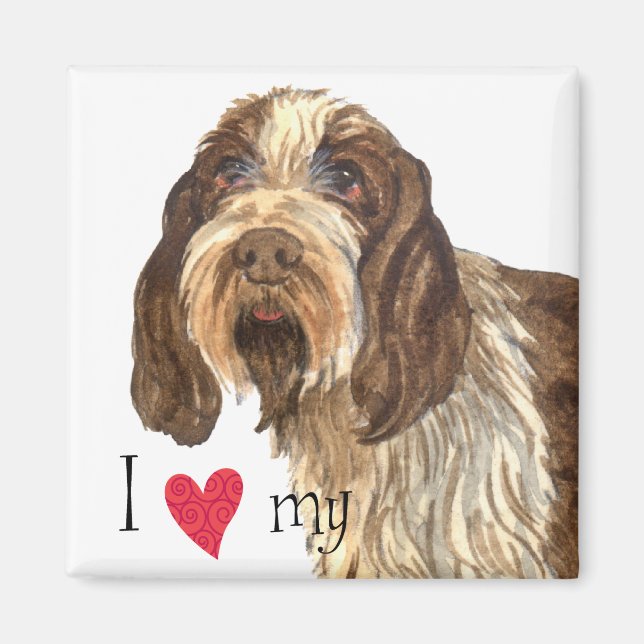 Imán I Love my Spinone Italiano (Frente)