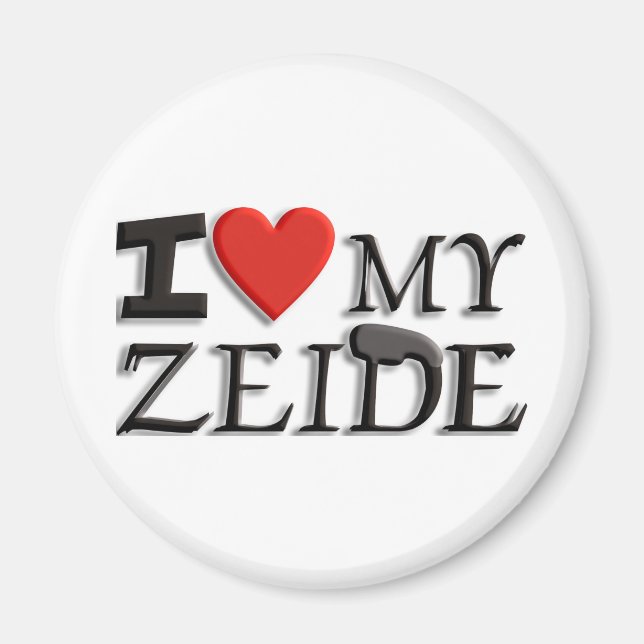 Imán I love my Zeide (Frente)