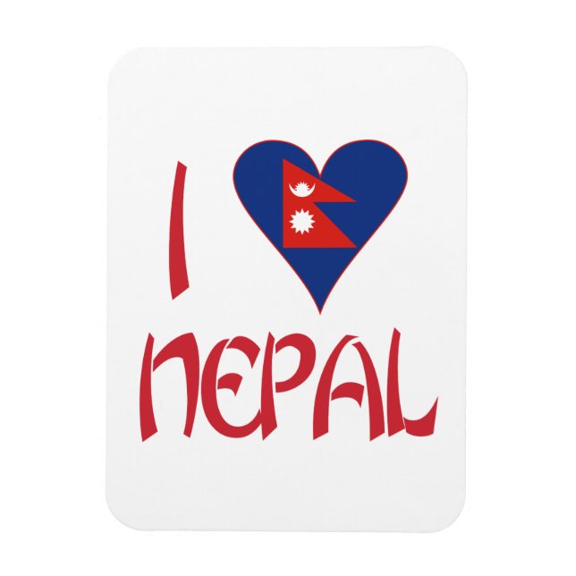 Imán I Love Nepal  (Vertical)