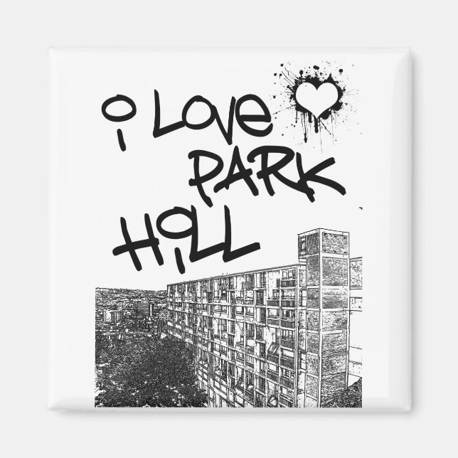 Imán I Love Park Hill (Frente)