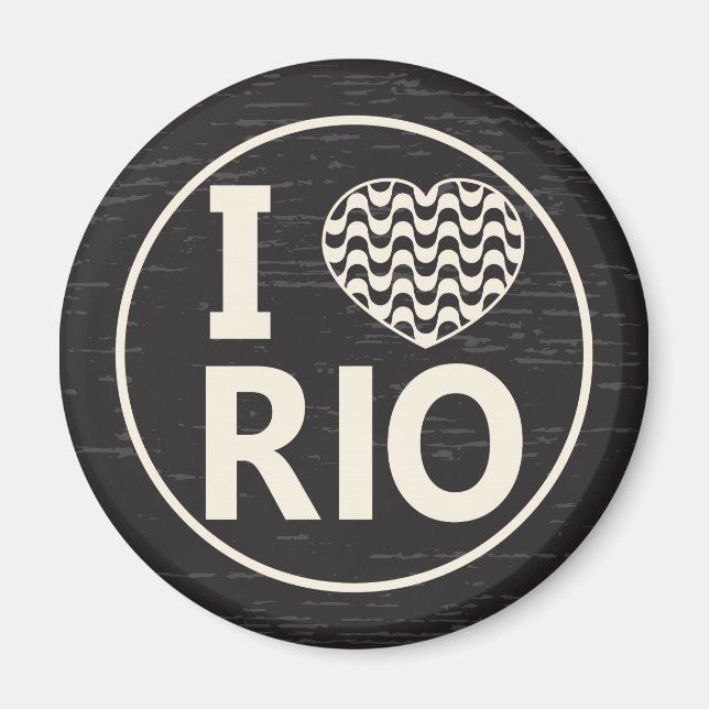 Imán I love Rio (Frente)