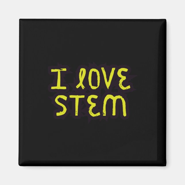 Imán I Love Stem - Ciencia (Frente)