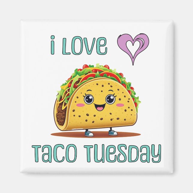 Imán I Love Taco Tuesday (Frente)