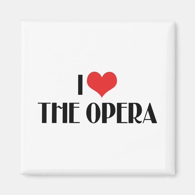 Imán I Love The Opera (Frente)