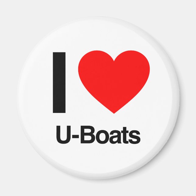 Imán i love u-boats (Frente)