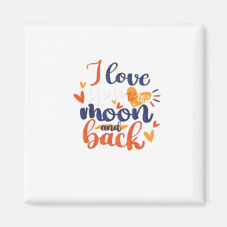 Imán I Love You To The Moon And Back Modern Romantic De