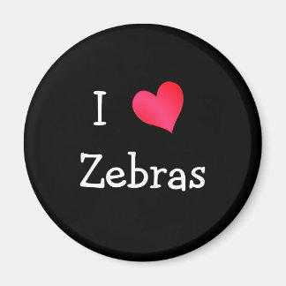 Imán I Love Zebras