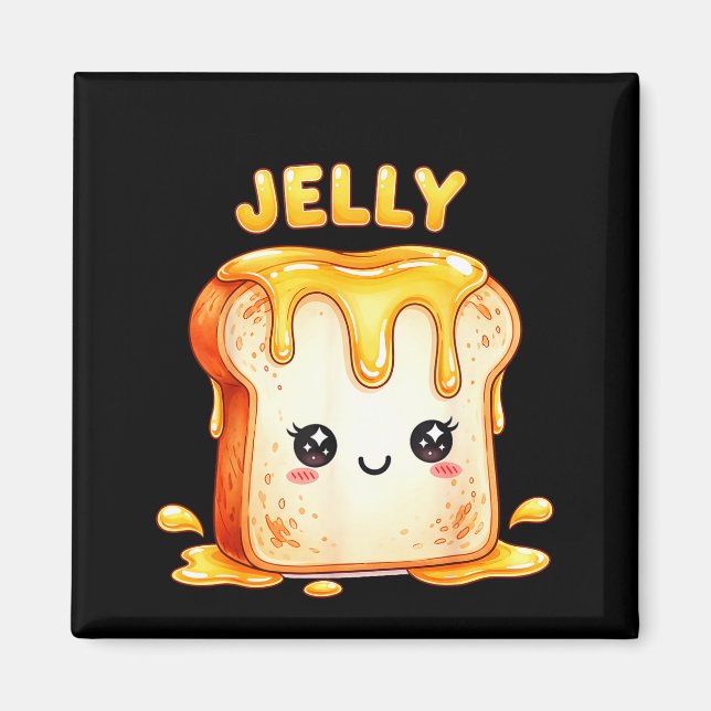 Imán I’m With The Jelly Funny Matching Couple Cute Kawa (Frente)