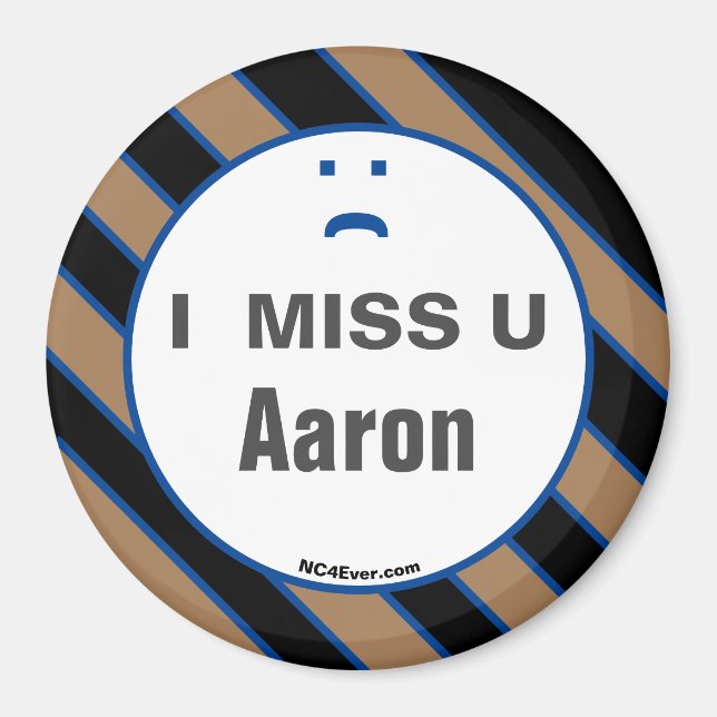 Imán I MISS U Aaron imnet (Frente)