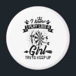 Imán I Play Dart Like A Girl<br><div class="desc">I Play Dart Like A Girl</div>