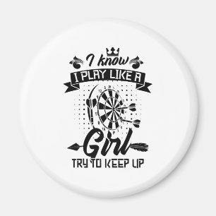 Imán I Play Dart Like A Girl