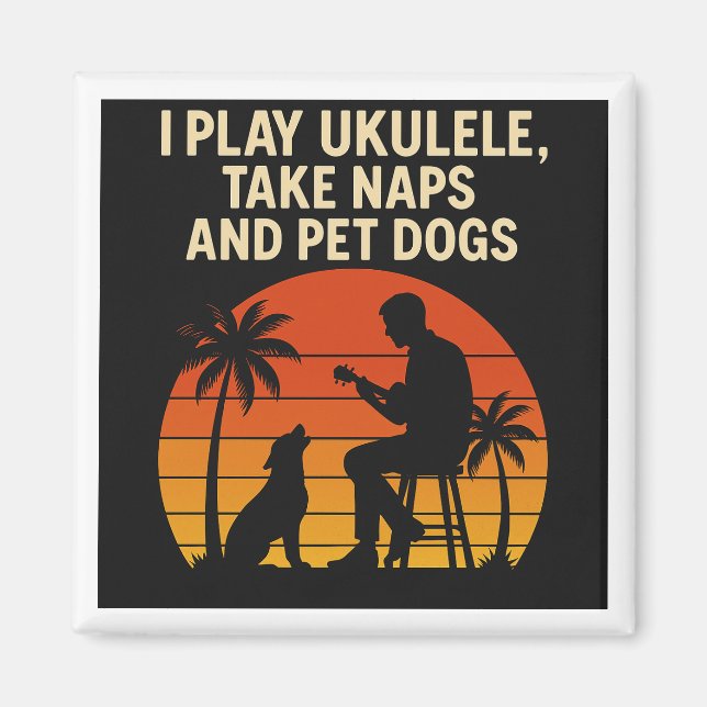 Imán I play ukulele - magnet (Frente)