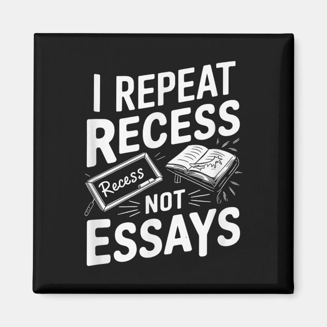 Imán I Repeat Recess Recess Not Essays  (Frente)