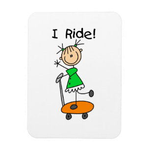 Imán I Ride - Chica en Scooter