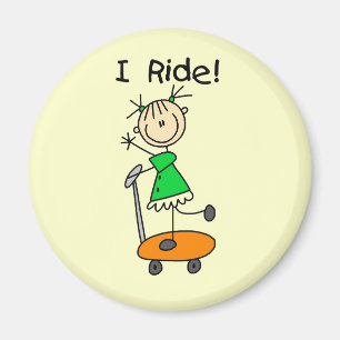 Imán I Ride - Chica en Scooter