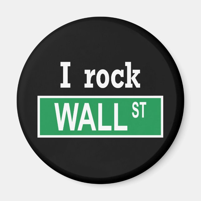 Imán "I rock Wall Street" Magnet (Frente)