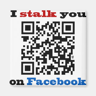 Imán I stalk you on Facebook QR Code