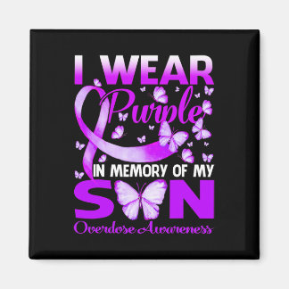 Imán I Wear Purple In Memory For My Son Overdose Awaren