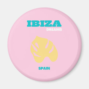 Imán Ibiza, España Viajes Art, Preppy, Rosa
