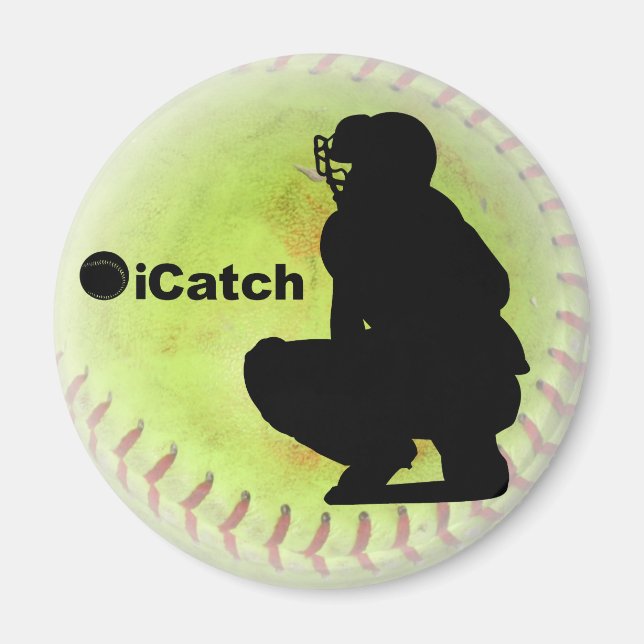 Imán iCatch Fastpitch Softball (Frente)