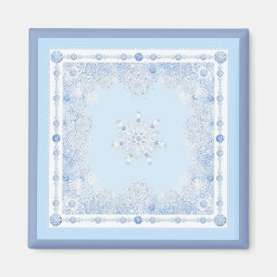 Imán Ice Blue Snowflake