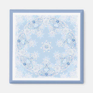 Imán Ice Blue Snowflake