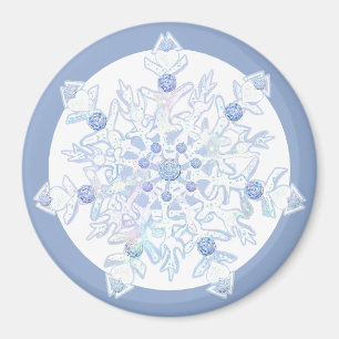 Imán Ice Blue Snowflake