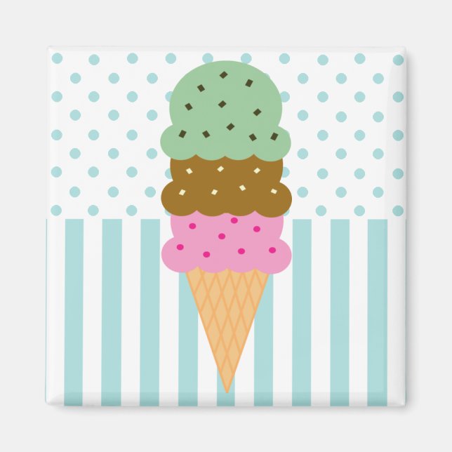 Imán Ice Cream Cone Magnet (Frente)