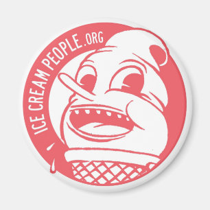 Imán Ice Cream People "retro logo"