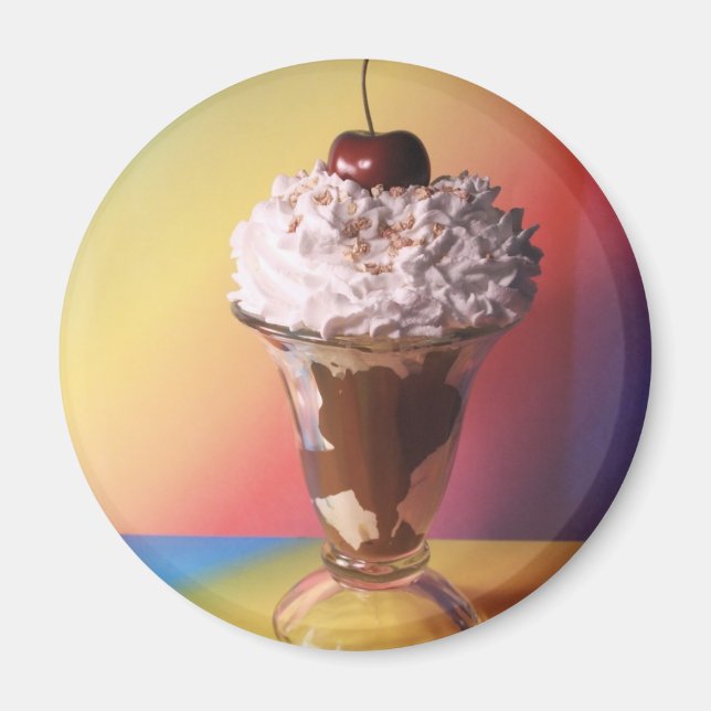 Imán Ice Cream Sundae Fridge Magnet (Frente)