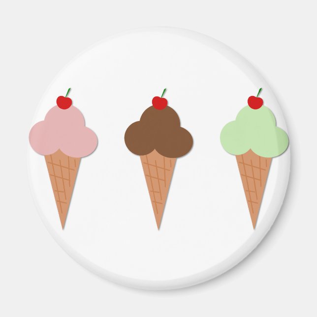 Imán Ice Cream Trio (Frente)