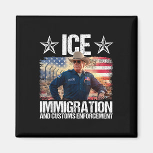 Imán Ice Funny Trump Inmigración Y Personalizados