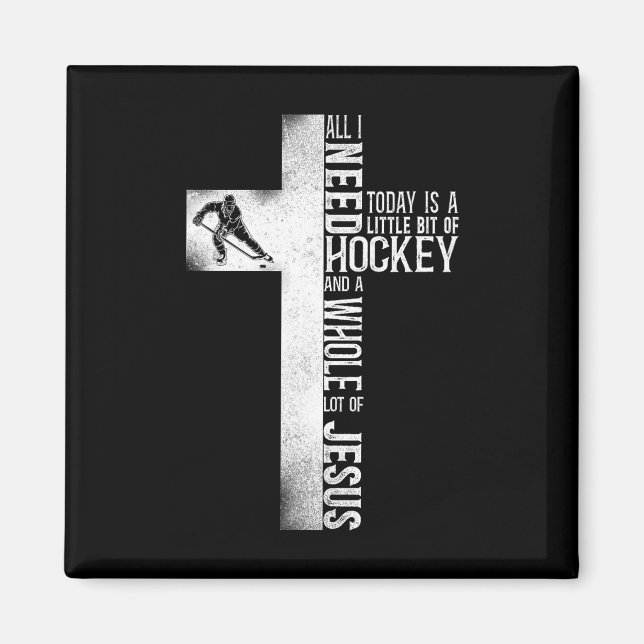 Imán Ice Hockey Vintage (1)  (Frente)