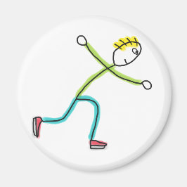 Imán Ice Skating Stickman
