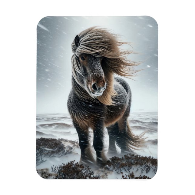 Imán Icelandic Horse In its Element Magnet (Vertical)