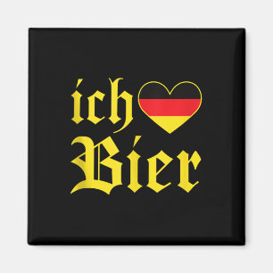 Imán Ich Liebe Bier Funny German I Love Beer Tank Top