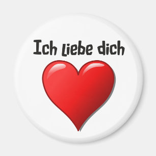 Imán Ich liebe dich - Te amo en alemán
