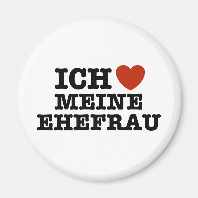 Imán Ich Liebe Meine ehefrau (Frente)