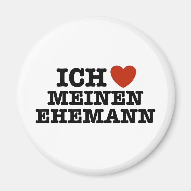 Imán Ich Liebe Meinen Ehemann (Frente)
