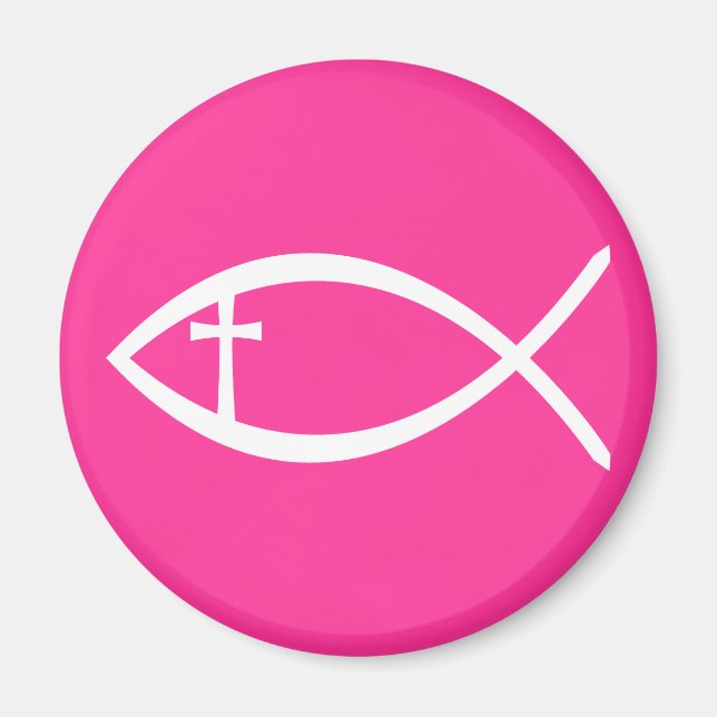 Imán Ichthus Christian Fish (Frente)