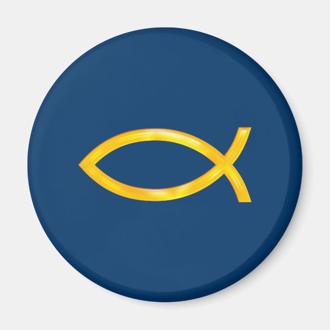 Imán Ichthus - Símbolo cristiano de pescado (Frente)