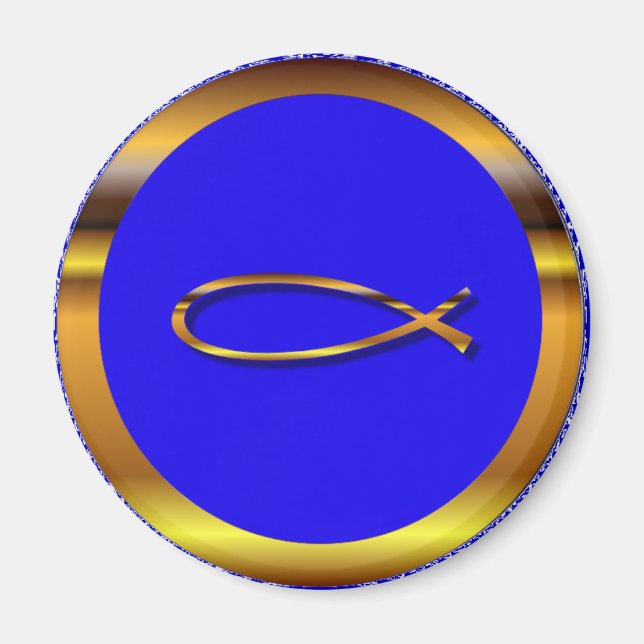 Imán Ichthys Blue-Gold Magnet (Frente)