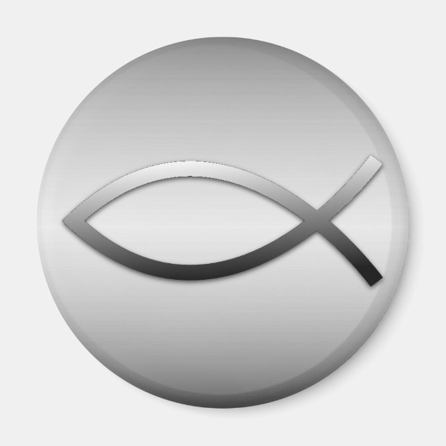 Imán Ichthys Jesus Fish Christian Symbol (Frente)